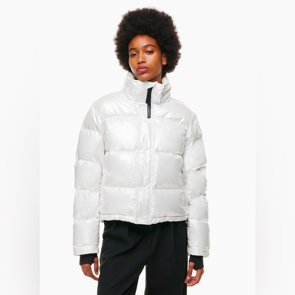 Aritzia White Puffer Jacket